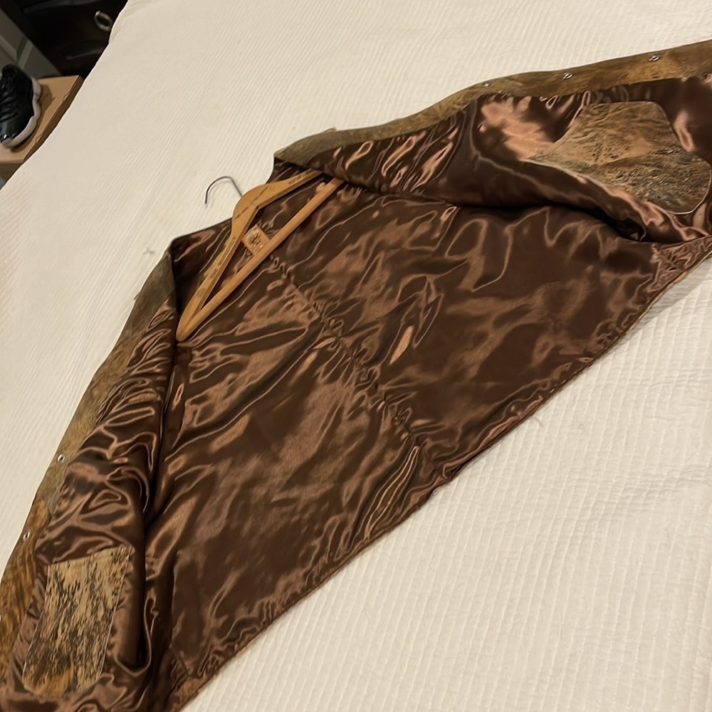 Vintage Brown Suede Leather Vest for Men - Picture 7 of 16